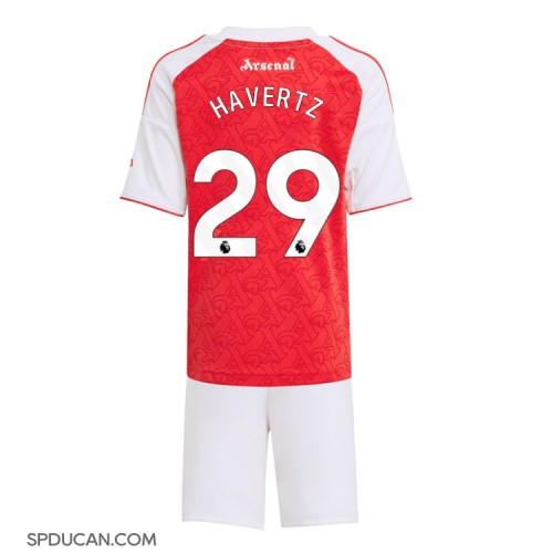 Dječji Nogometni Dres Arsenal Kai Havertz #29 Domaci 2025-26 Kratak Rukav (+ Kratke hlače)